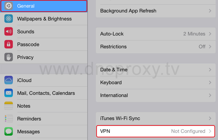VPN Configuration Guide for iPad /iPhone | DNSProxy.TV